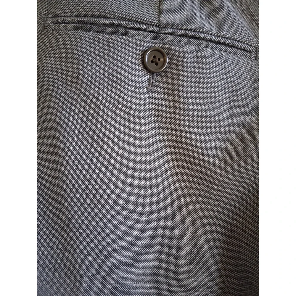 J.Crew Ludlow Pants 34x30 Grey Four Season Wool Flat Front Preppy Office Classic